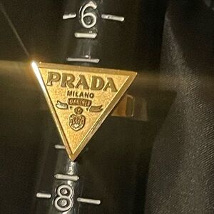 PRADAA logo monogram gold ring adjustable to match your bag or purse 😍😍💎💎🔥